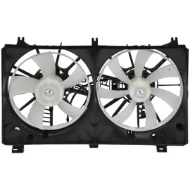 SCITOO 620-577 Electric Radiator Condenser Engine Dual Cooling Fan Fit for 2006-2013 for IS250