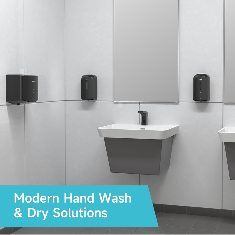 AIKE AK1226S Automatic Soap Dispenser Wall-Mounted, Tamper-proof Design for Public