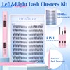 TNFVLONEINS Wispy Lash Extension Kit Natural Lash Clusters 180Pcs Individual