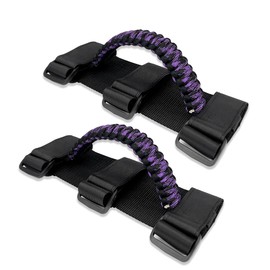 ROMASO 2 Pack UTV Grab Handles for 1.5-2 inch Bars - Roll Bar Grab Handles for UTV&ATV - Compatible with Polaris RZR, Kawasaki Mule, Honda Pioneer, Can Am - Purple, Mixed Purple