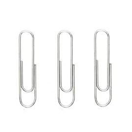 BACO Clip Tropicalizado # 1 Caja con 1000 clips tropizalizados sujetadores de hojasde alambre inoxidable gris plateado brillante sujetapapeles