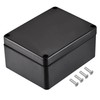 sourcing map Waterproof Junction Box ABS for Electrical Projects Black