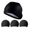 TRADERPLUS 4 Pack Nylon Spandex Fabric Swimming Cap Lycra Cloth