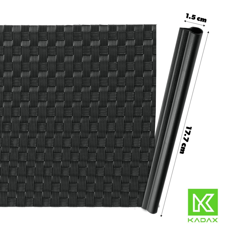 KADAX Privacy Screen Strips Clamp Bars Plastic Mounting Clips Clamp