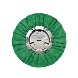 Zephyr Products AWG58-8WB Green 8" Hall Airway Buffing Wheel with 1 LB Green Bar Medium/Lite Cut, 1 Pack