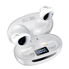Hijoxp Open Ear Headphones White