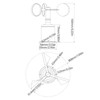 Wind Speed Sensor Professional High Accuracy 3 Cups Wind Speed
