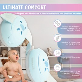 Beraja Store Baby Headphones for Noise - Baby Noise Cancelling Headphones - Baby Ear Muffs Noise Protection (Blue)