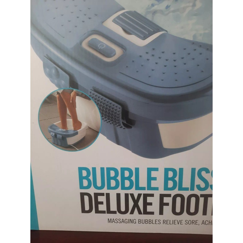 HoMedics Bubble Bliss Deluxe Foot Spa Bubble Foot Massager. New