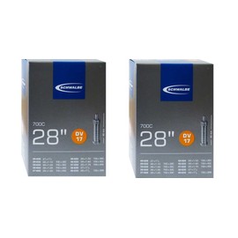 Schwalbe Unisex's DV17 Inner Tube, Black, 28"