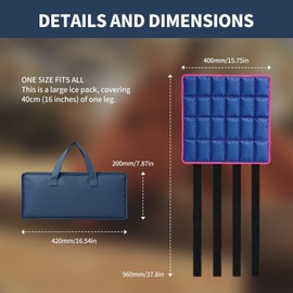 Handbag Ice Boots - Ice Pack Horse Legs Cool Horse Leg Wraps for Hockey, Ankles, Knees, Legs, Boots and Hoops Horse Studs AndHorse Supplies, A Favorite Gift for Horse Lovers 2PCS