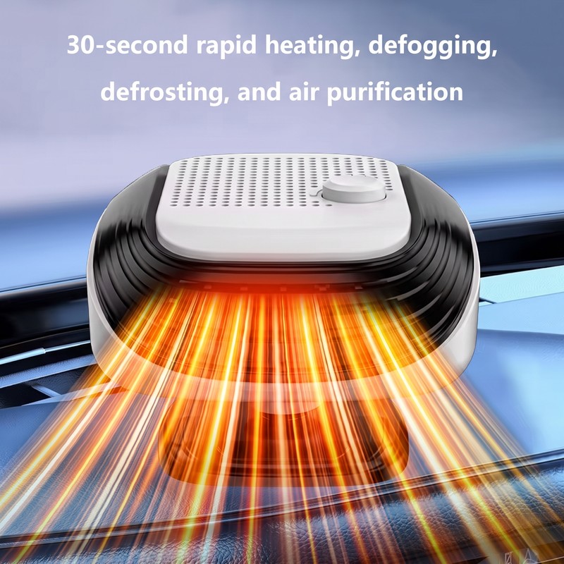 12V/24V Car Heater Fan for Winter Driving – Adjustable Wind