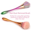 2 Pack Nail Dust Brush Acrylic Brush Cleaner Nail Brushes