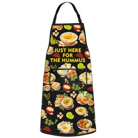 Hummus Kitchen Apron Humus Lover Gift Lebanon Food Apron Middle Eastern Food Apron Arabic Cuisine Apron (JUST HERE UK1)