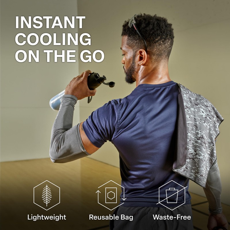 COLD FACTOR Instant Cooling Arm Sleeves| Advanced Chemical-Free Evaporative Cooling