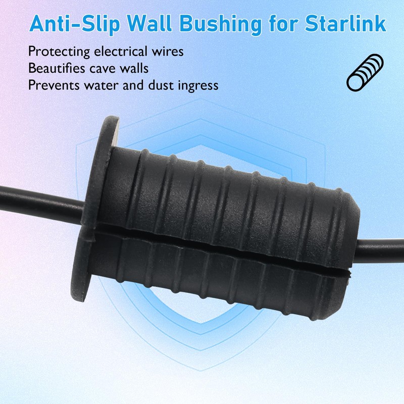 2 PCS Starlink Wall Grommets Kit 3/4" Silicone Wall Bushing-Waterproof