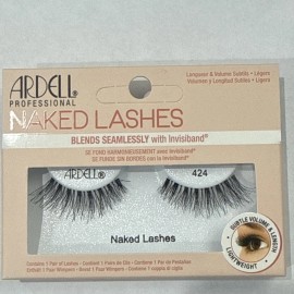 Ardell Naked Lashes, Black, #424,  1 PAIR