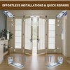 MCSDFN 4 Pack Bifold Door Hardware Repair Kit, Bi-fold Sliding