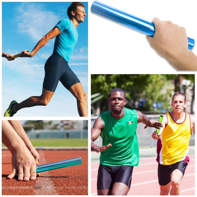 XMWangzi Aluminum Track Field Relay Batons, Race Equipments for Running