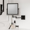 Ruacq Rechargeable Wall Mounted Makeup Mirror with Lights, Double Sided