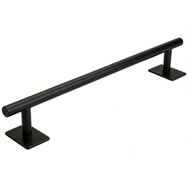 Professional Fingerboard Flat Rail Premium Solid Steel Construction Deck Ramp Skateboard Obstacle Non-Slip Foam Feet Used with Fingerboard Decks Mini Skatepark Accessory Powder Coated Finish Black