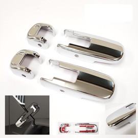 LEDIN Hood Side Hinge Cover Trim Cap Guard Compatible For 2003-2009 HUMMER H2 SUV SUT Chrome Pair