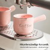 INSETLAN Pink Ceramic Espresso Measuring Cups, Set of 2, 90