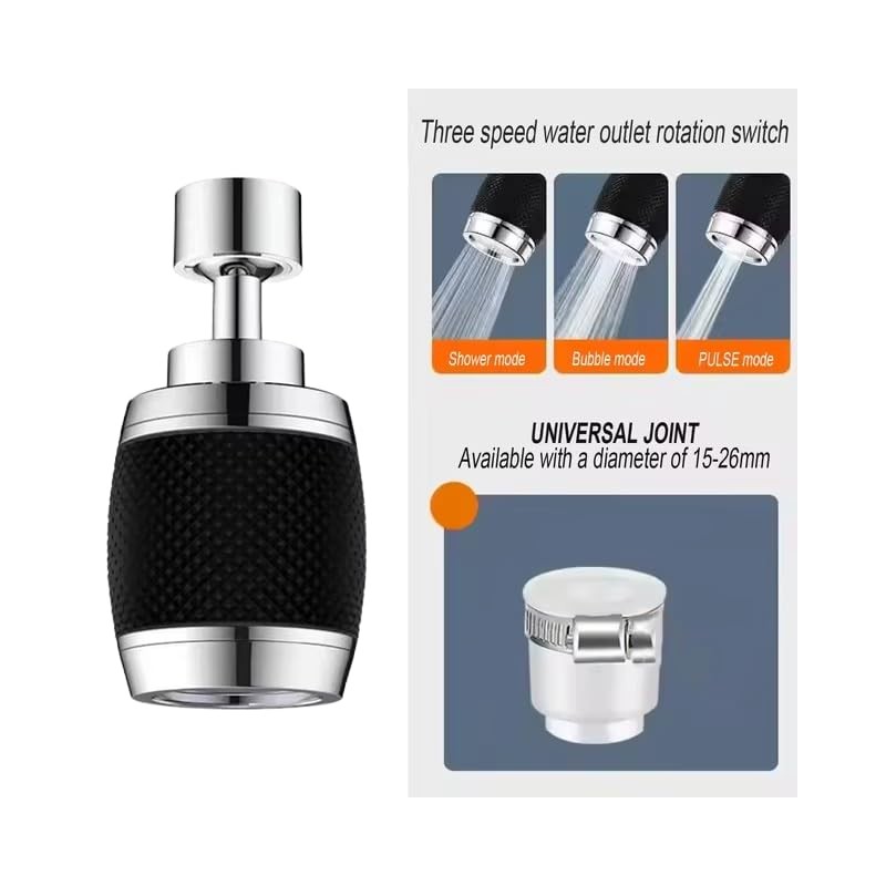 360 Degree Swivel Sink Aerator, Dual Function Kitchen Faucet Aerator,Big