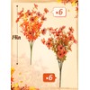 Apipi 12 Pcs No Fade Faux Mums Flowers Fall Decor