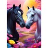 QQYRHN 5D Two Horses Diamond Painting Kit for Adults Beginners