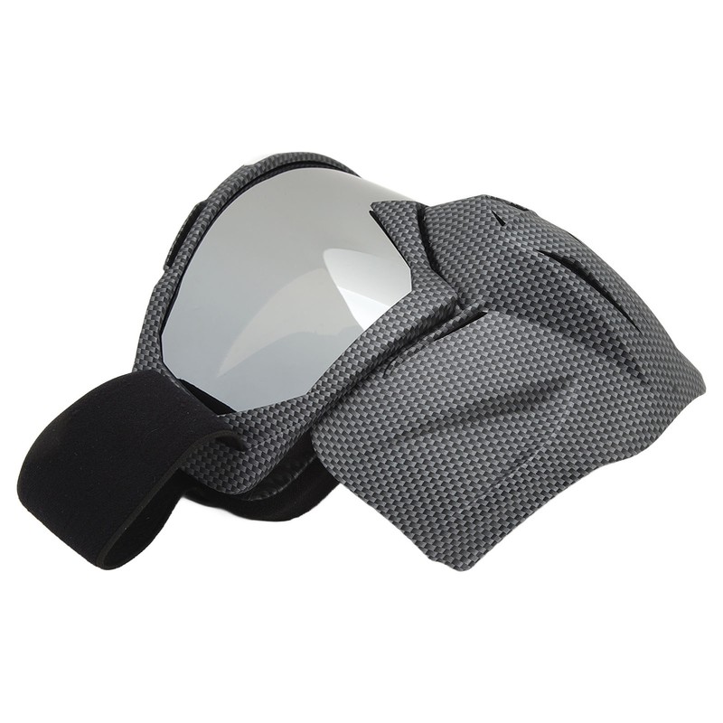 Motorcycle Face Mask Goggles Dust Wind UV Proof Riding Glasses