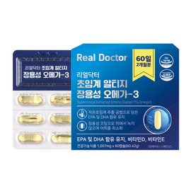 Real Doctor Supercritical Altige Enteric Coated Omega 3 Vitamin D E Blood Circulation Improvement Bone Health 60 Capsules, 1 Piece / 리얼닥터 초임계 알티지 장용성 오메가3 비타민D E 혈행개선 뼈건강 60캡슐, 1개