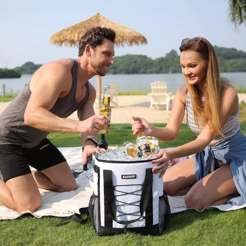 Zakeep Mochila Termica Hielera Impermeable Picnic Alimento Almuerzo