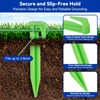 COZCLAM 100 Pegs & 5 Cable Connectors for Robotic Lawnmower