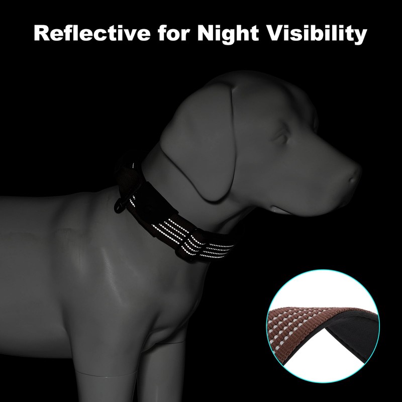 Plutus Pet Tactical Dog Collar with Tracker Pocket for AirTag,