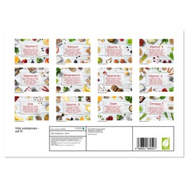 Vital substances - eat fit (Monthly Wall Calendar 2025 16.5" x 23.4" (open)), CALVENDO 14 Month Calendar