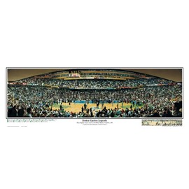 Everlasting Images Boston Celtics with Players Boston Garden Legends 1995 Stadium Panoramic Print - Standard Cherry Frame