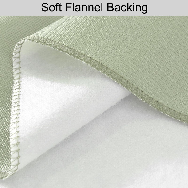 Rectangle Tablecloth,wipeable Vinyl Tablecloths with Flannel Backing,Plastic Outdoor Oil-Proof Waterproof