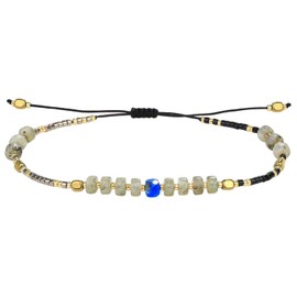 C·QUAN CHI Turquoise Stone Miyuki Beads Pearl Charm Bracelets BOHO Ethnic Strand Wrap Bracelets Chic Vintage Fashion Women Bracelets Jewelry （06C）