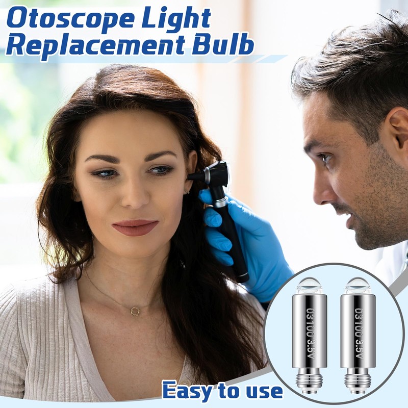 Funtery 4 Pcs Halogen Replacement Bulbs Compatible with Welch Allyn,