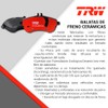 TRW Balatas Cerámicas Delanteras Compatible con FORD RANGER L4 2.3L