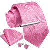 Enlision Men's Tie and Handkerchief Men's Tie Clip with Cufflinks