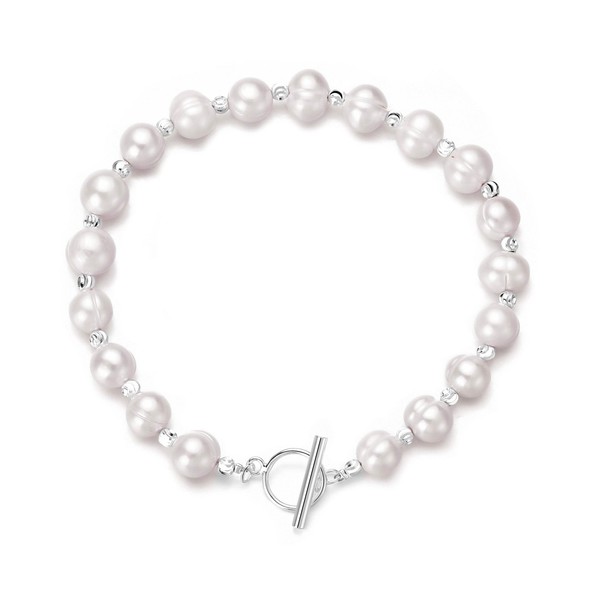 Philip Jones Freshwater Baroque Pearl T-Bar Bracelet