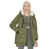 Orolay Women's Thickened Down Jacket Green 2XL