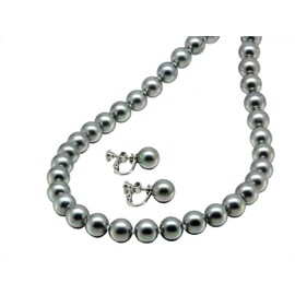 Pearl Necklace, Long [Made in Japan] Large Pearl Necklace [Choose from Pearl Earrings Set] Pearl, 0.3 inch (9 mm), Weddings, Funerals, Graduation Ceremonies, School Entrance Ceremonies, Accessories,