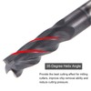 QUARKZMAN Square Nose Cutter, 1/8" Tip Diameter, Solid Carbide, AlTiN