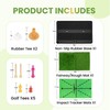 NEWCARE Golf Hitting Mat with Curved Ball Tray, 3-in-1 Golf