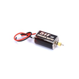 RCAWD 180 Size Carbon Brushed 51T(Turns) Motor with 16T(Teeth) Steel Pinion Gear for 1-24 Scx24 Crawler Hops Up Parts