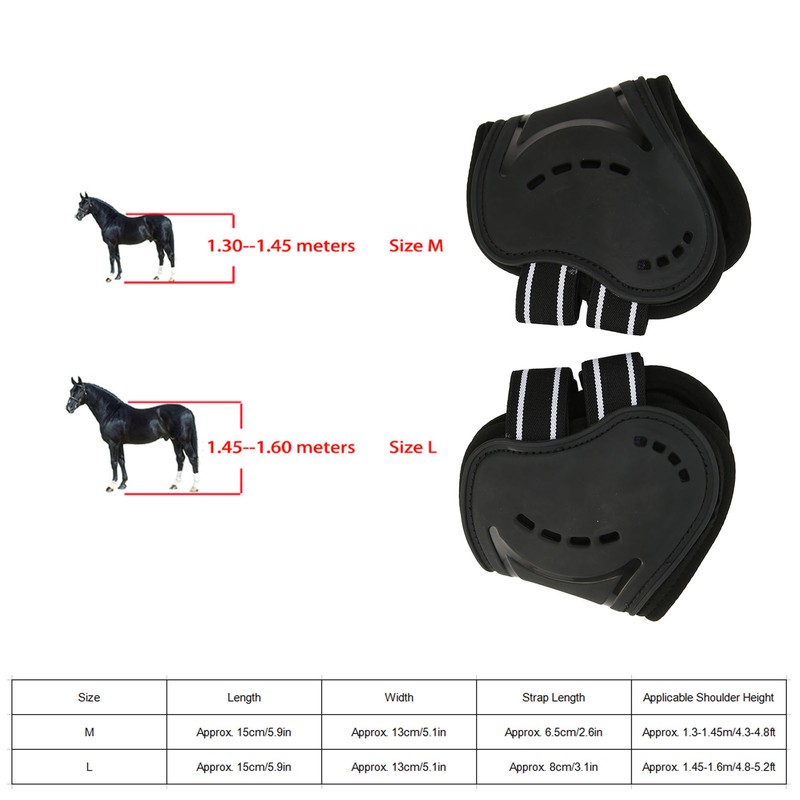 Horse Hind Leg Boots Breathable Impact Resistant Adjustable Prevent Slip