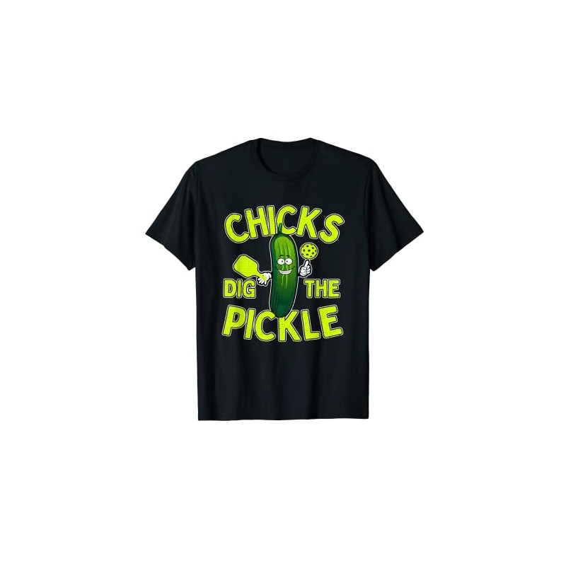 Pickle Chick Lustiger Pickleball T-Shirt